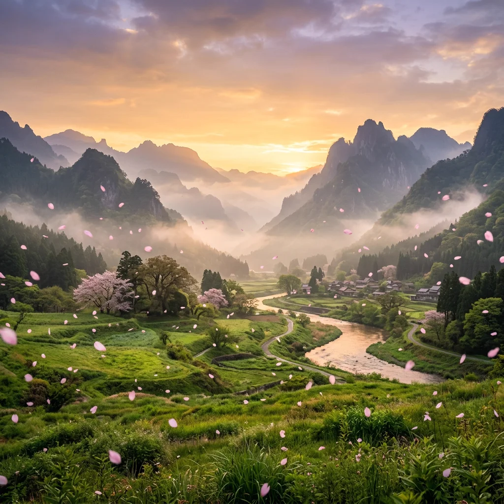 Cinematic natural landscape